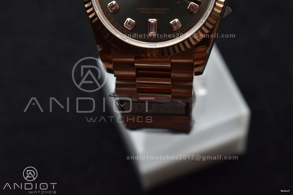 on RG vr3255 Best Steel 904L V5 Weight) Bracelet with Grey Diamond President Square Edition QF (Gain 36 Dial DayDate 1206